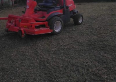 Hard landscape equipment for dealing with overgrown areas.