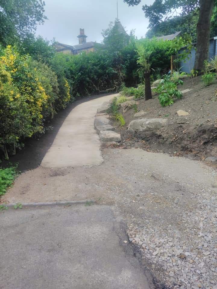 Motability access created in a garden